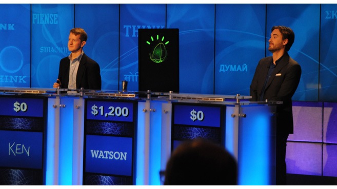 Watson, superordenador de IBM, participando en Jeopardy