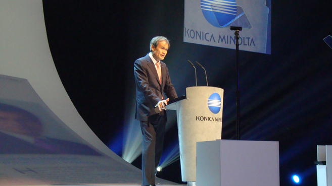 Masatoshi Matsuzaki, presidente y CEO de Konica Minolta